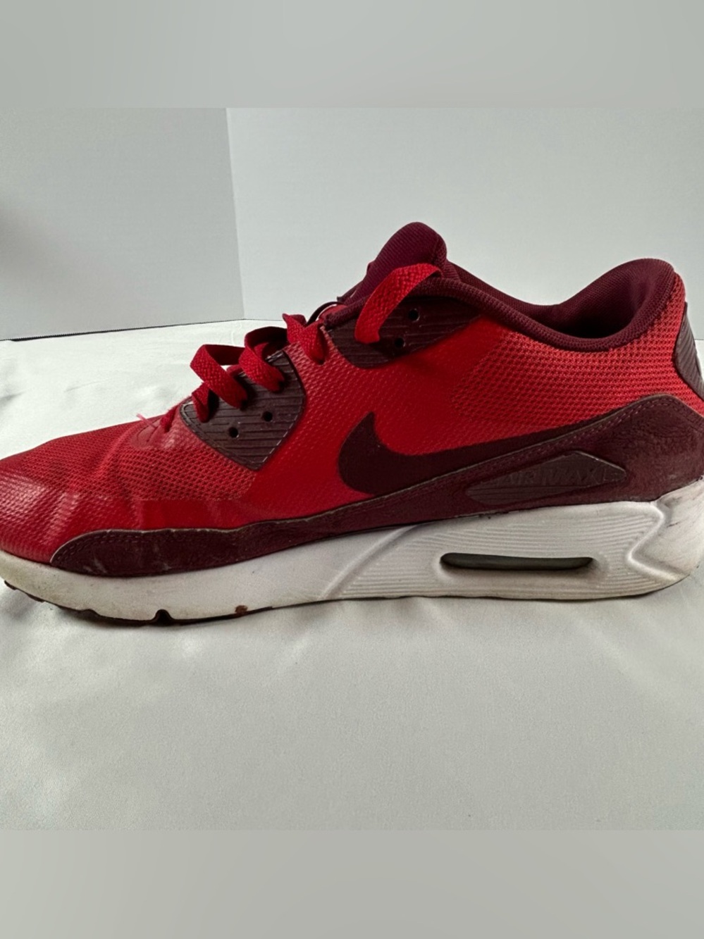 Nike Air Max 90 Ultra 2.0 Essential 875695600 Red Mens 10.5 No box *flaws* - Picture 5 of 16